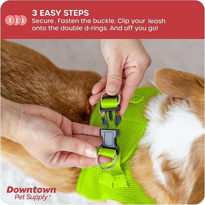 Downtown Pet Supply Step in Dog Harness, Atomic Yellow - Image 5