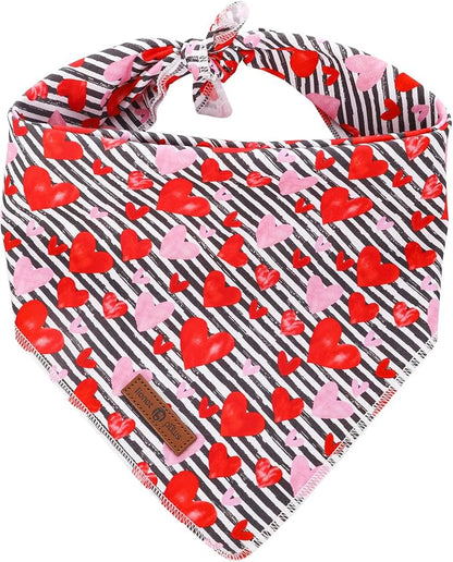 lionet paws Valentines Dog Bandana by lionetpaws