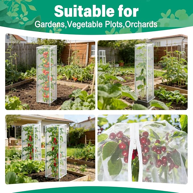 3 Pack Garden Bird Netting Plant Cover - Image 8