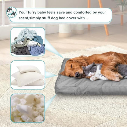 Explore Land Waterproof Dog Bed Cover Canvas Washable Dog Crate Pad Replacement - Image 6