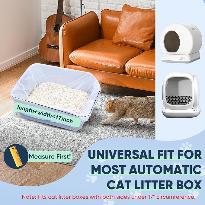 60 Count Cat Litter Box Liners Compatible - Image 3