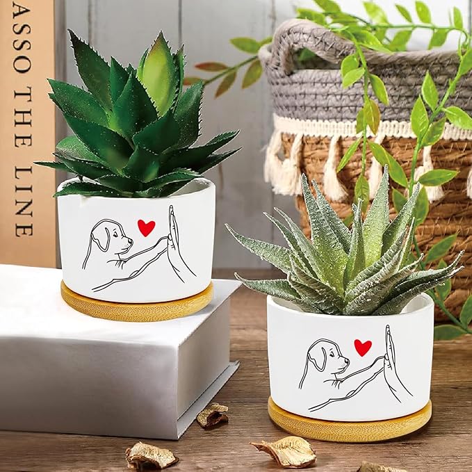 Window Garden Dog Planter Pots, Dog Gifts - Image 2