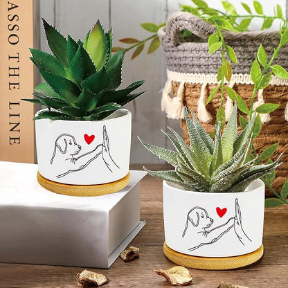 Window Garden Dog Planter Pots, Dog Gifts - Image 2