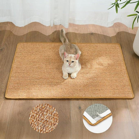 Cat Scratcher Mat, Sisal Cat Scratch Pad Rug, Wall Scratchers by Conlun