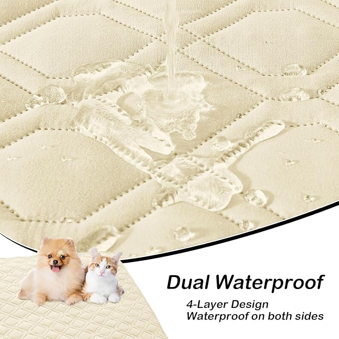 hyha Waterproof Dog Bed Blanket, Soft Pet Blankets, Waterproof Couch Cover - Image 3