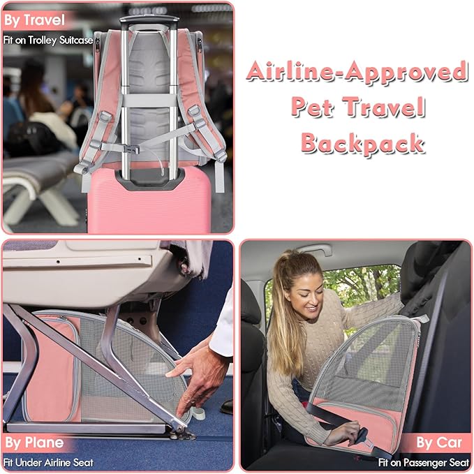 Cat Backpack Carrier, Large Pet Backpack - Image 6