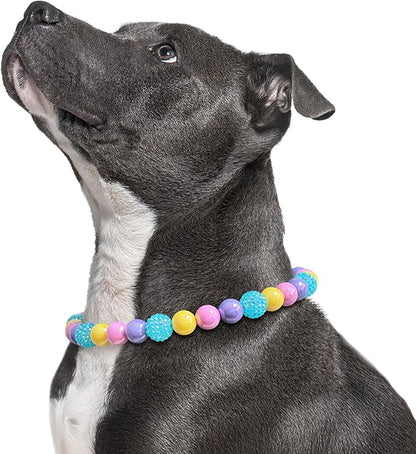 Beaded Dog Necklace Collar, Adjustable Jewelry-Inspired Design by JOGIA