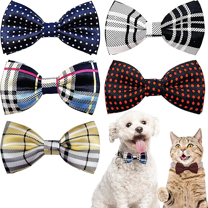 PET SHOW Pet Small Dogs Collar Embellishment Attachment Bow Ties Puppies Cats by PETSHOW
