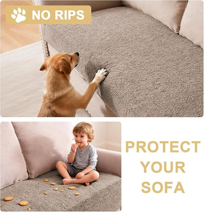 H.VERSAILTEX Non Slip Pet Couch Cover Chenille Dog Bed Protector Thick Soft - Image 8