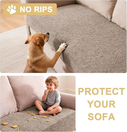 H.VERSAILTEX Non Slip Pet Couch Cover Chenille Dog Bed Protector Thick Soft - Image 8