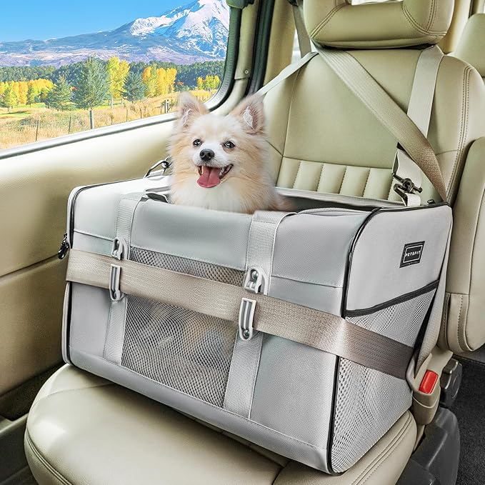 Petsfit Travel Pet Carrier for Large Cats, Soft-Sided Dog Car Travel Carrier by Petsfit