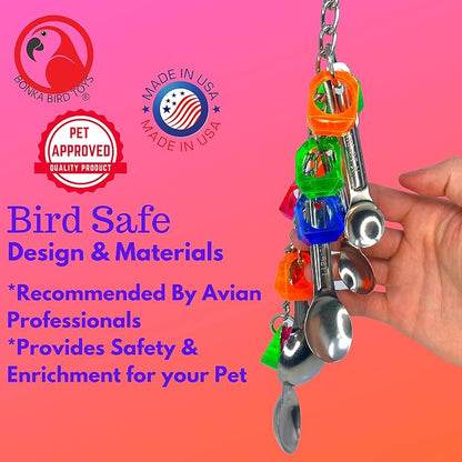Bonka Bird Toys 1969 Spoon Delight Medium Large Parrot Bird Toy African Grey - Image 5