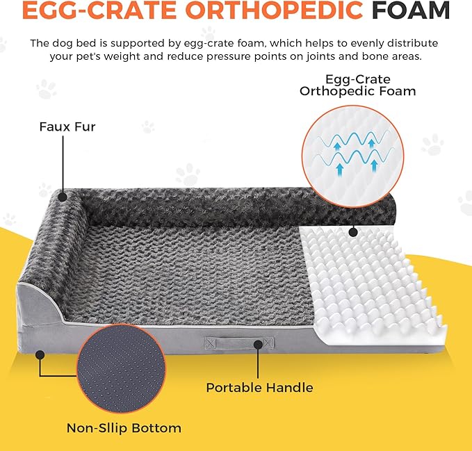 Dog Bed Large Sized Dogs, Orthopedic Dog Bed - Image 2