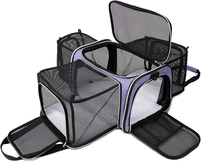 BAGLHER Cat Carrier Bag, Airline Approved Pet Carrier Soft Side Pet Travel 5 by BAGLHER
