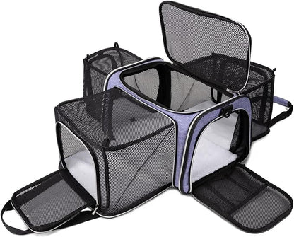 BAGLHER Cat Carrier Bag, Airline Approved Pet Carrier Soft Side Pet Travel 5 by BAGLHER