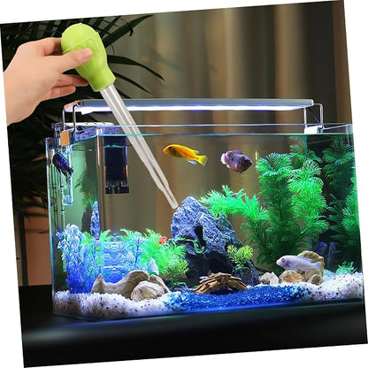 Happyyami 2pcs Manual Fish Tank Cleaner Gravel Adsorber Coral Feeder and Water - Image 5