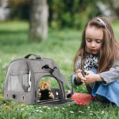 Bird Travel Carrier with Perch Parakeet Backpack Carriers with Stainless Steel - Image 6