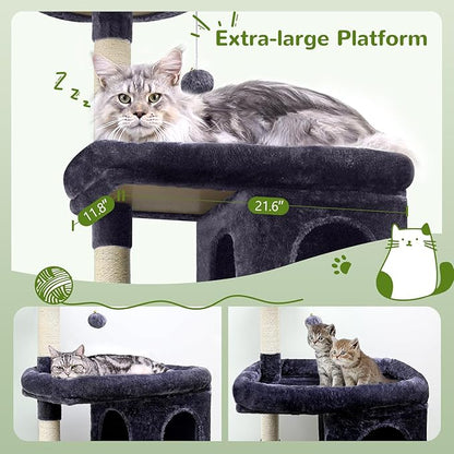 Globlazer Heavy Duty Cat Trees for Large Cats, Sturdy 72in Maine Coon Cat Tree - Image 3