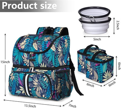 BAGLHER Pet Travel Bag, Double-Layer Pet Supplies Backpack, Pet Travel Backpack - Image 4
