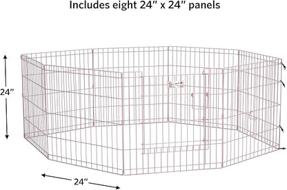 MidWest Homes for Pets Folding Metal Puppy / Dog Exercise Pen, Indoor/Outdoor - Image 5