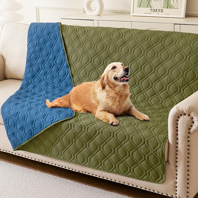 hyha Waterproof Dog Bed Blanket, Soft Pet Blankets, Waterproof Couch Cover by hyha