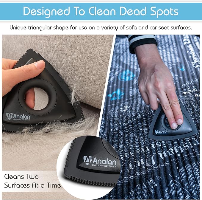 Analan Mini Pet Hair Remover, Triangle Design - Image 3