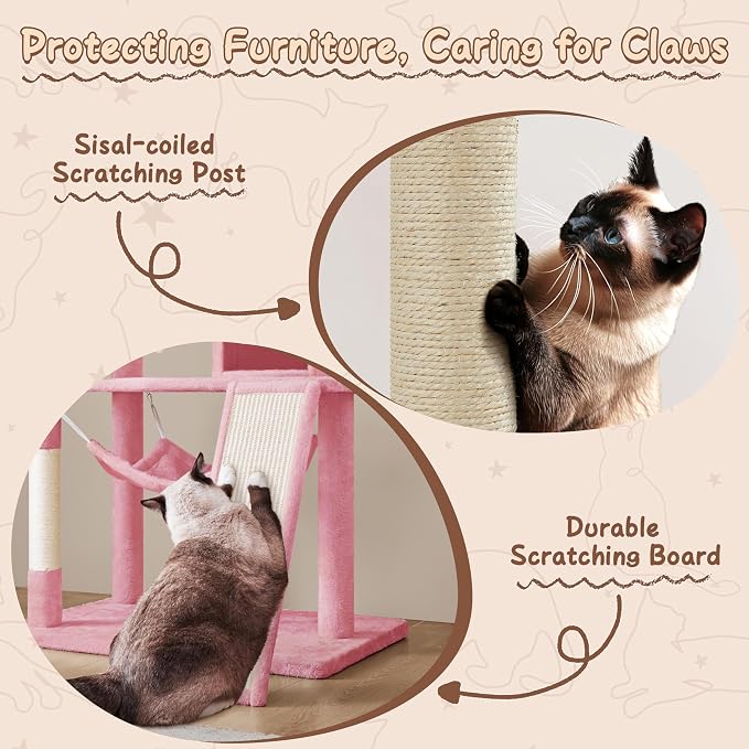 Yaheetech 63.5″ H Cat Tree, Cat Furniture - Image 3