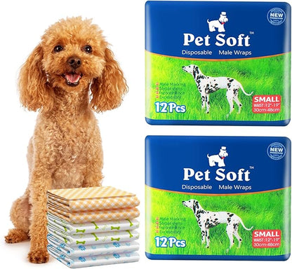 Pet Soft Disposable Male Dog Wraps by PetSoft