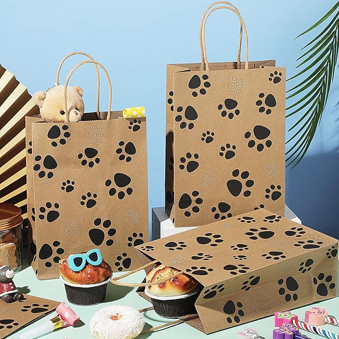 Blulu 20 Pcs Puppy Dog Paw Gift Bags - Image 4