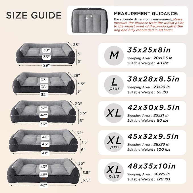 Bedsure SupportMax™ XL Plus Orthopedic Dog Beds Large Sized Dog - Image 4