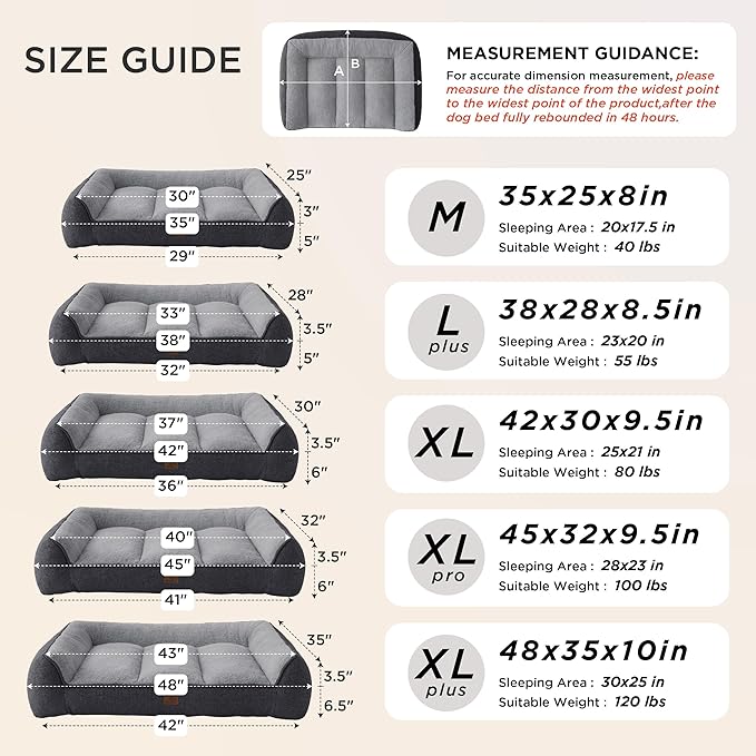 Bedsure SupportMax™ XL Pro Orthopedic Dog Beds Large Sized Dog - Image 4