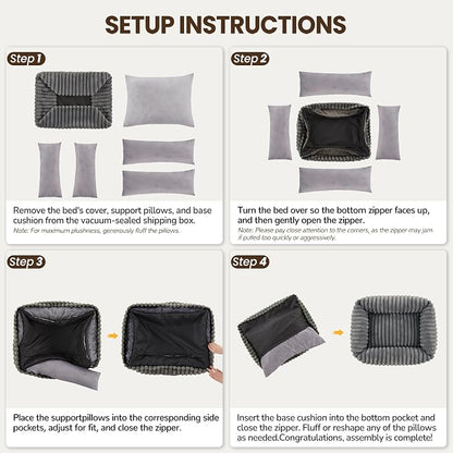 Washable Dog Bed for Small Medium Dogs - Image 7