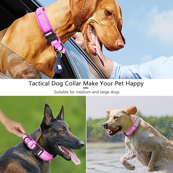 DAGANXI Tactical Dog Collar, Adjustable Military Training Nylon Dog Collar - Image 6