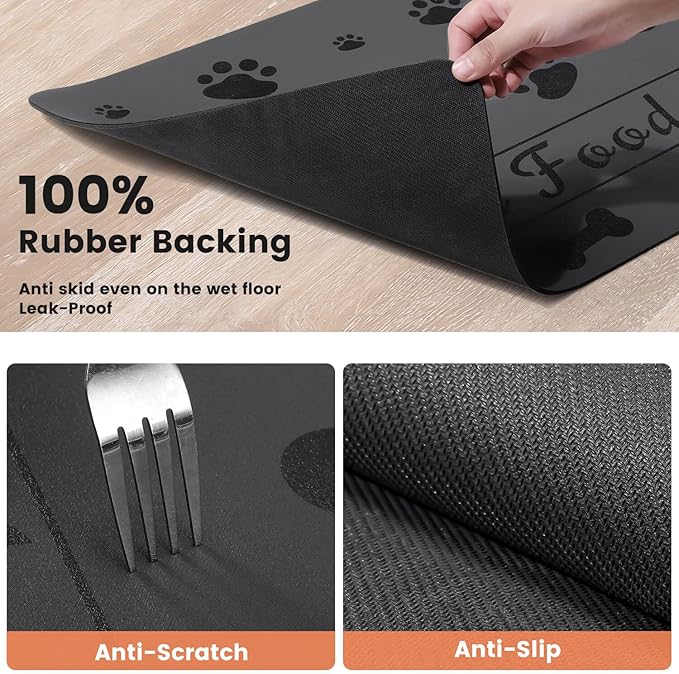 Pet Feeding Mat-Absorbent Pet Placemat - Image 5