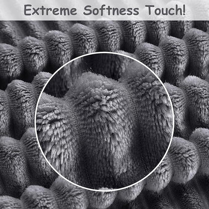 Soft Fleece Baby Blanket Ultra Cozy Grey Baby Blankets - Image 6