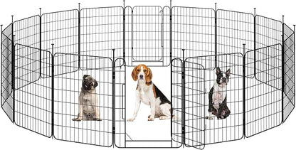 Yaheetech Expandable Dog Playpen, 16 Panel 32 inch Puppy Playpen by Yaheetech