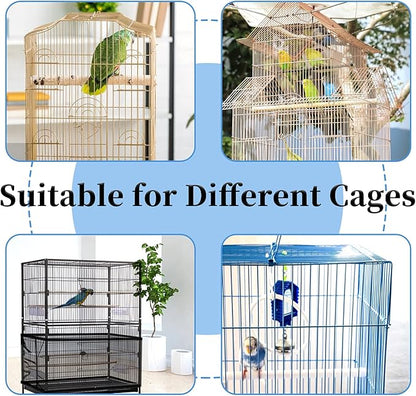 Daoeny Large Bird Cage Cover, Bird Cage Seed Catcher, Adjustable Soft Airy - Image 6