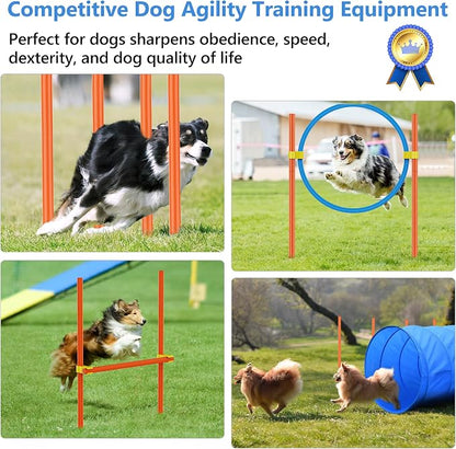 XiaZ Dog Agility Course Backyard Set, Dog Obstacle Course Training Starter Kit - Image 4