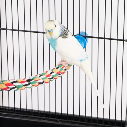 PENN-PLAX Bird Life Multicolored and Flexible Rope Perch – Create Fun, Colorful - Image 3