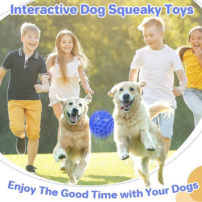 Indestructible Squeaky Dog Ball, Relieves Anxiety, Cleans Teeth, Interactive - Image 7