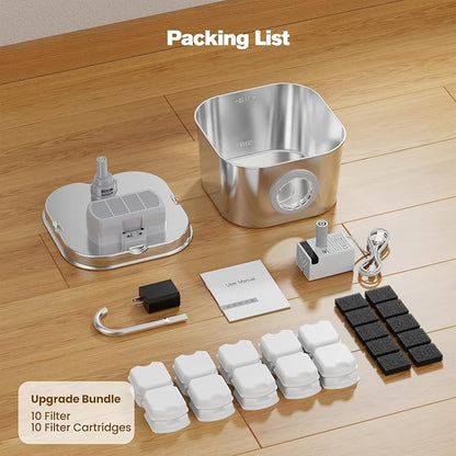 Cat Water Fountain Stainless Steel: Pet Fountains - Image 9