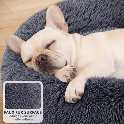 MIXJOY Calming Cat Beds for Indoor Cats, Fluffy Small Cat Cuddler, Anti-Anxiety - Image 3