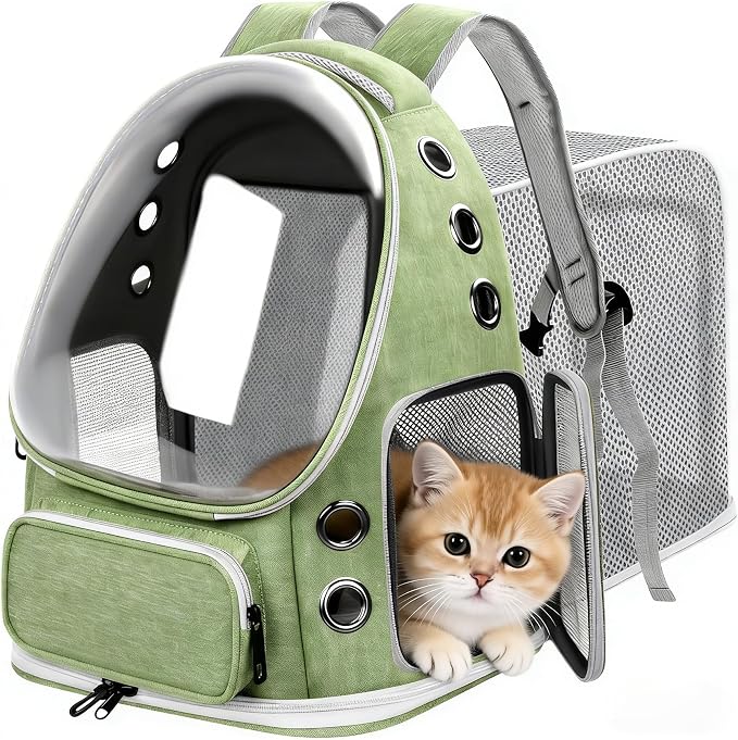 Expandable Cat Backpack Carrier, Breathable Cat Bubble Backpack by Unknown