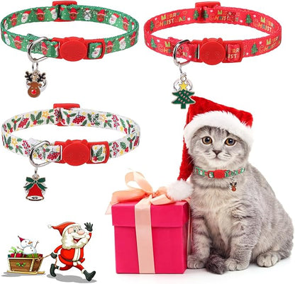 SCENEREAL Christmas Breakaway Cat Collar by SCENEREAL