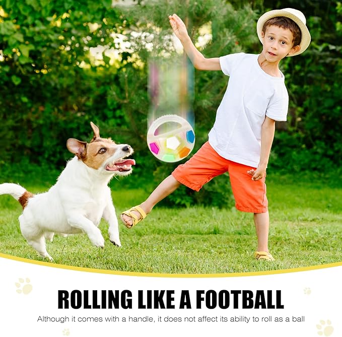 Dog Toy Ball with Handle, Toss and Fetch Play, Interactive Ball - Image 6