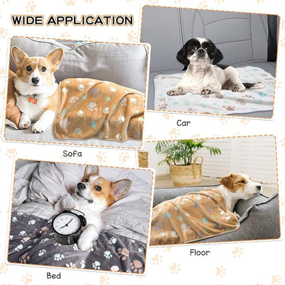 Rezutan Upgraded Dog Blankets for Medium Dogs, 3 Pack Dog Cat Blanket Washable - Image 3