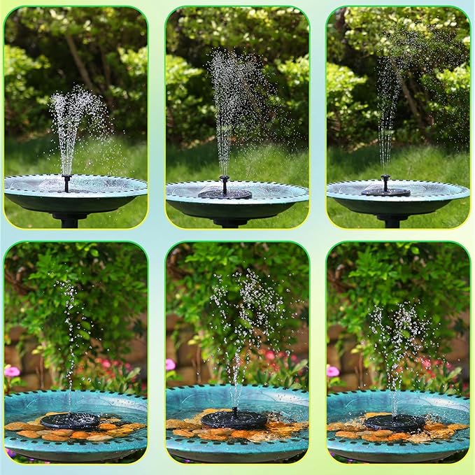 AMZtime Solar Fountain, 2025 Upgraded Solar Water Fountains - Image 8