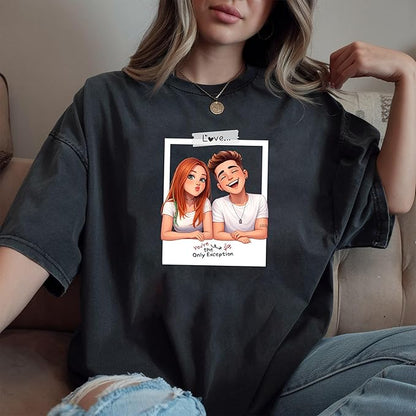 Custom Bootleg Rap Tee, Personalized Girlfriend Vintage Graphic T-Shirt - Image 6