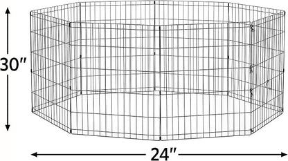 MidWest Homes for Pets Folding Metal Puppy / Dog Exercise Pen, Indoor/Outdoor - Image 3