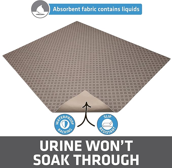 Drymate Cat Litter Box Mat, Litter Trapping Mat, Waterproof, Urine-Proof - Image 3
